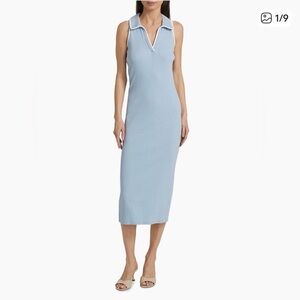 NWOT Veronica Beard Small Darien Stretch Cotton Polo Dress